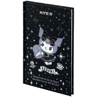 Блокнот Kite А6 Kuromi, тверда обкладинка, 80 аркушів, клітинка (HK24-199-1) Diawest