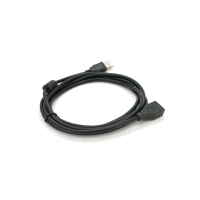 Дата кабель USB 2.0 AM/AF 2.0m ferrite black Voltronic (YT-AM/AF-2.0B) Diawest