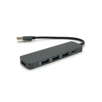 Концентратор Voltronic USB 3.0 to 4xUSB 0.2m aluminum (YT-3H4/2TB) Diawest