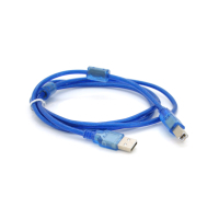 Кабель для принтера USB 2.0 AM/BM 1.5m 2x ferrite transparent Voltronic (YT-AM/BM-1.5T) Diawest