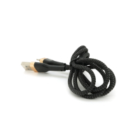 Дата кабель USB 2.0 AM to Lightning 1.0m 3.0A black gold PZX (V-165) Diawest