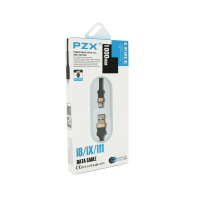 Дата кабель USB 2.0 AM to Lightning 1.0m 3.0A black gold PZX (V-165) Diawest