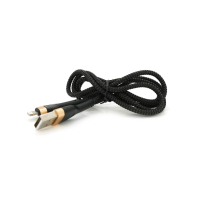 Дата кабель USB 2.0 AM to Lightning 1.0m 3.0A black gold PZX (V-165) Diawest