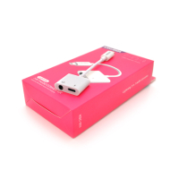 Перехідник Lightning 2-in-1 Audio Adapter Lightning + 3.5mm iKAKU (KSC-353) Diawest