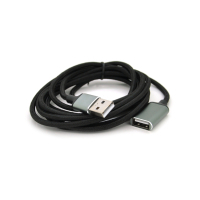 Дата кабель USB 2.0 AM/AF 2.0m black VEGGIEG (YT-AM/AF-UF2-2) Diawest