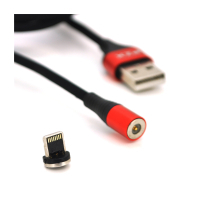 Дата кабель USB 2.0 AM to Lightning 1.0m magnetic 3.1A black PZX (V133-B) Diawest