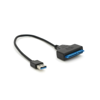 Перехідник USB 3.0 AM to SATA 0.1m for HDD/SSD black Voltronic (YT-C3.0-SATA/0.1) Diawest
