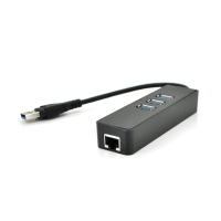 Концентратор Voltronic USB 3.0 to 3xUSB + Ethernet black (YT-3H3+1) Diawest