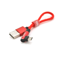 Дата кабель USB 2.0 AM to Micro 5P 0.2m 2.4A black VEGGIEG (YT-UA-20R) Diawest