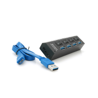 Концентратор Voltronic USB 3.0 to 4xUSB with switches (YT-3H4S/1TB) Diawest