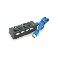 Концентратор Voltronic USB 3.0 to 4xUSB with switches (YT-3H4S/1TB) Diawest