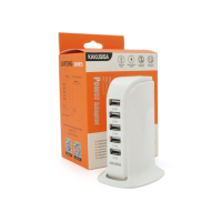 Зарядний пристрій iKAKU KSC-741 Desktop 5xUSB 5V 2.4A 12W White (KSC-741-Wh) Diawest