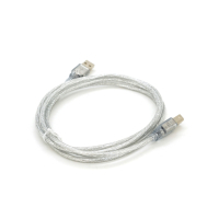 Кабель для принтера USB 2.0 AM/BM 1.8m transparent Voltronic (YT-AM/BM-1.8T) Diawest