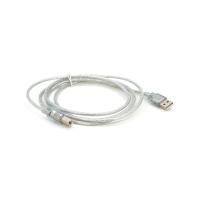 Кабель для принтера USB 2.0 AM/BM 1.8m transparent Voltronic (YT-AM/BM-1.8T) Diawest