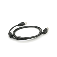 Дата кабель USB 2.0 AM/AF 1.0m ferrite black Voltronic (YT-AM/AF-1.0B) Diawest