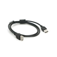 Дата кабель USB 2.0 AM/AF 1.0m ferrite black Voltronic (YT-AM/AF-1.0B) Diawest