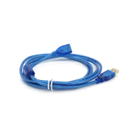 Дата кабель USB 2.0 AM/AF 1.8m ferrite transparent blue Voltronic (YT-AM/AF-1.8TBL) Diawest