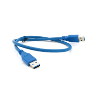 Дата кабель USB 3.0 AM/AM 0.6m Blue Voltronic (YT-3.0AM+AM-0.6) Diawest