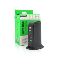 Зарядний пристрій iKAKU KSC-741 Desktop 5xUSB 5V 2.4A 12W Black (KSC-741-B) Diawest