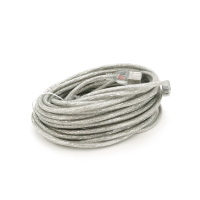 Дата кабель USB 2.0 AM/AF 10.0m ferrite transparent white Voltronic (YT-AM/AF-10TBL) Diawest