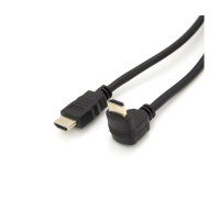 Кабель мультимедійний HDMI M to HDMI M 1.0m V1.4 90° corner black Merlion (YT-HDMI(M)/(M)HS-1.0m/90°) Diawest