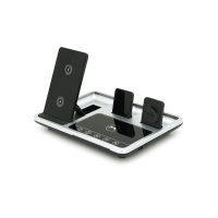 Зарядний пристрій Voltronic 4-in-1 Wireless Charging Station Smartphone + Watch + Earbuds black silver (BZ/R-11) Diawest