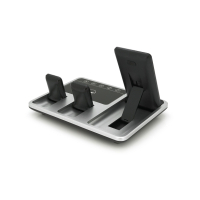 Зарядний пристрій Voltronic 4-in-1 Wireless Charging Station Smartphone + Watch + Earbuds black silver (BZ/R-11) Diawest