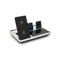 Зарядний пристрій Voltronic 4-in-1 Wireless Charging Station Smartphone + Watch + Earbuds black silver (BZ/R-11) Diawest