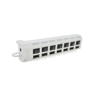 Концентратор Voltronic USB 2.0 to 7xUSB with switches white (YT-H7SHS-W) Diawest