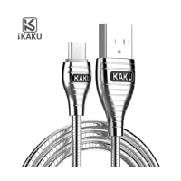 Дата кабель USB 2.0 AM to Micro 5P 1.0m 2.8A silver iKAKU (YT-iK/AL-MS) Diawest