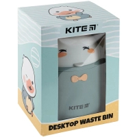 Кошик для паперів Kite Настільний контейнер для сміття, сіро-зелений (K24-010-1) Diawest