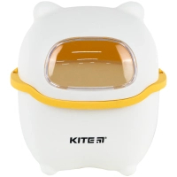 Кошик для паперів Kite Настільний контейнер для сміття, біло-помаранчевий (K24-009-8) Diawest