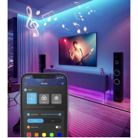 Світлодіодна стрічка Govee H615A LED 5.0m, RGB, WI-FI/Bluetooth, microphone, white (H615A3A3) Diawest