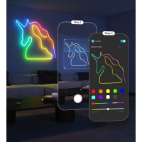 Світлодіодна стрічка Govee H61D3 Neon Rope Light 2, 3.0m, RGBIC, WI-FI/Bluetooth, white (H61D3301) Diawest
