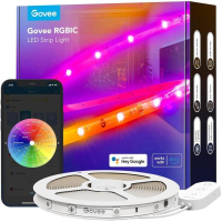 Світлодіодна стрічка Govee H612A S With Protective Coating, 5.0m, RGBICW, WI-FI/Bluetooth, white (H612ACD1) Diawest