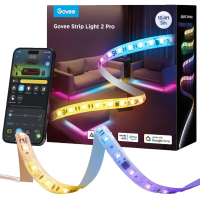 Світлодіодна стрічка Govee H61F5 2 Pro, 5.0m, RGBWWIC, WI-FI/Bluetooth, white (H61F53D1) Diawest