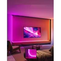 Світлодіодна стрічка Govee H6641 Neon Rope Light for Wall Lining, 5.0m, RGBIC, WI-FI/Bluetooth, white (H66413D1) Diawest