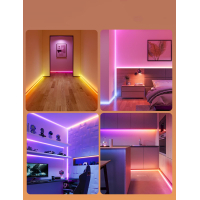 Світлодіодна стрічка Govee H6641 Neon Rope Light for Wall Lining, 5.0m, RGBIC, WI-FI/Bluetooth, white (H66413D1) Diawest