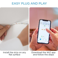 Світлодіодна стрічка WiZ LED 2700-6500K 1600Lm 2.0m RGB (929002524801) Diawest