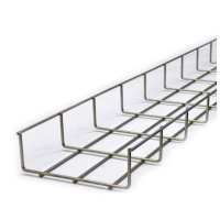 Кабельний організатор CMS Лоток сітчатий 200х100, дріт Ø4 мм, білий цинк, 2.5метра (CMS-WBB4-15050Z) Diawest