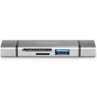 Зчитувач флеш-карт Digitus USB-C/USB 3.0 SD/MicroSD (DA-70886) Diawest