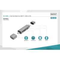 Зчитувач флеш-карт Digitus USB-C/USB 3.0 SD/MicroSD (DA-70886) Diawest