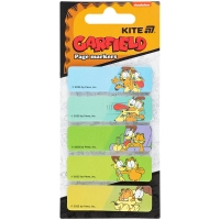 Стікер-закладка Kite паперова з малюнком Garfield, 100 шт, 5х15х50 мм, прямокутна (GF25-480) Diawest