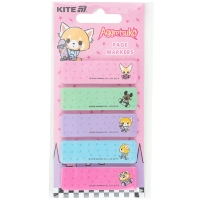Стікер-закладка Kite паперова з малюнком Aggretsuko , 100 шт, 5х15х50 мм, прямокутна (AR25-480) Diawest