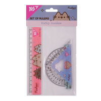 Лінійка Yes набір Pusheen, лінійка 15 см (3 предмети) (370688) Diawest