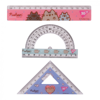 Лінійка Yes набір Pusheen, лінійка 15 см (3 предмети) (370688) Diawest