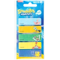 Стікер-закладка Kite паперова з малюнком Sponge Bob, 100 шт, 5х15х50 мм, прямокутна (SB25-480) Diawest