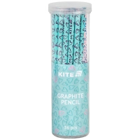 Олівець графітний Kite з кристалом Hearts, НВ (K25-059-1) (продается по 36 шт) Diawest