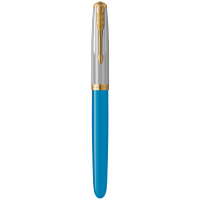 Ручка пір'яна Parker PARKER 51 Premium Turquoise GT  FP F (56 411) Diawest