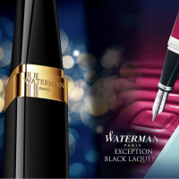 Ручка пір'яна Waterman EXCEPTION Ideal Black GT  FP F (11 027) Diawest